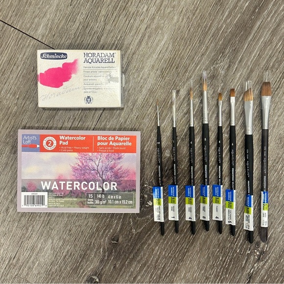 Schmincke - HORADAM AQUARELL Small Color Box with 8 1/2 Pans Watercolor Paint - Picture 1 of 12